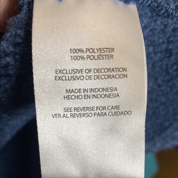 Eddie Bauer Blue heather pullover Quarter-Zip Sweater size XL - Picture 6 of 6